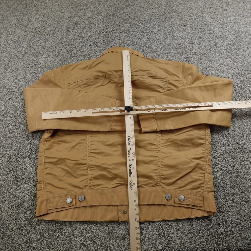 NEW Levis Jacket Mens L Beige Brown Type‎ 3 Trucker Windbreaker Bomber Coat Work